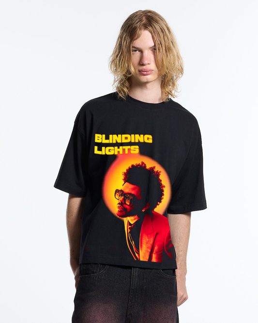 The Weeknd Blinding Lights Black Oversized T-Shirt